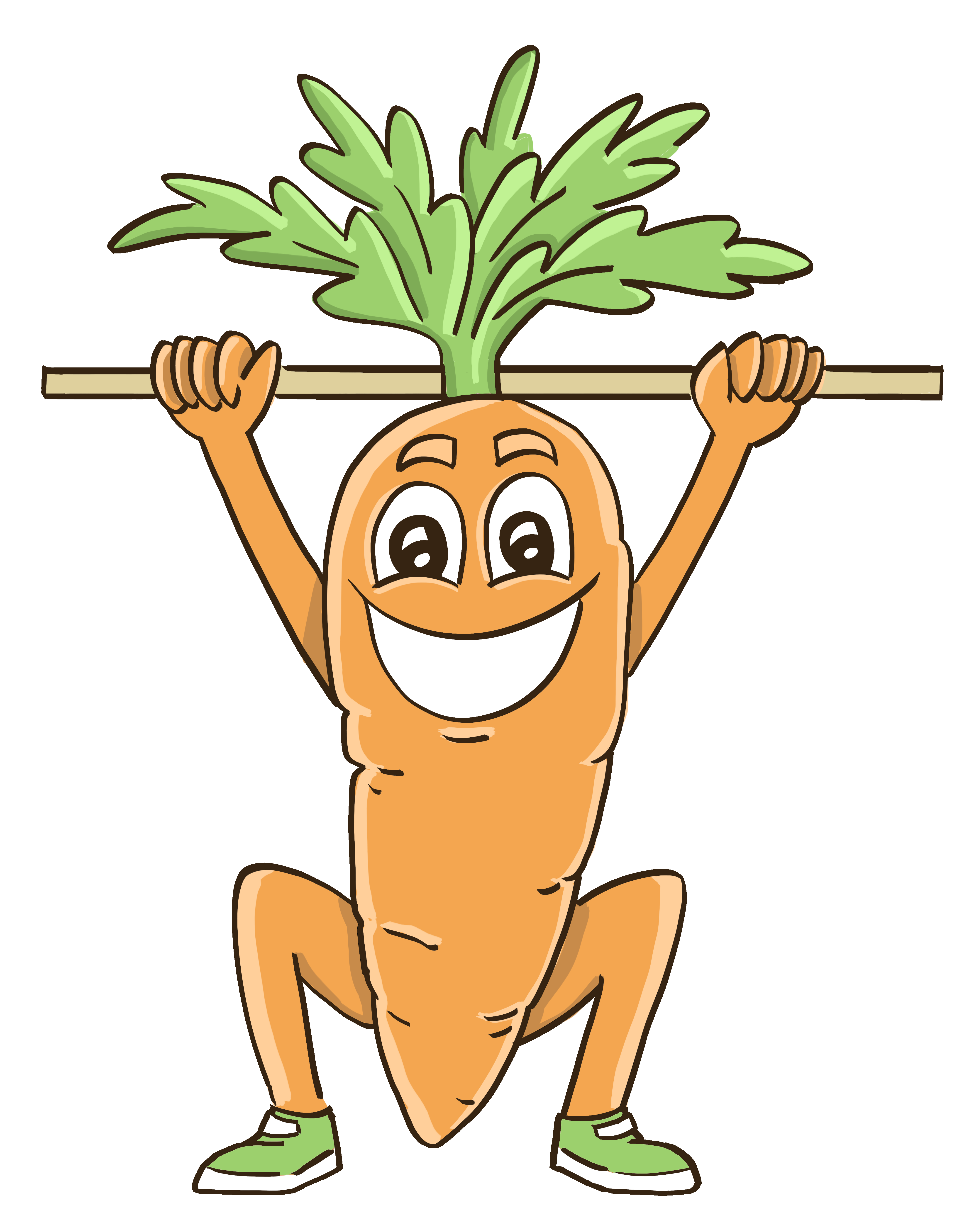 Keppi ja porkkana_porkkana kepin kanssa_transparent